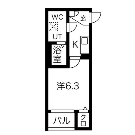 守山自衛隊前駅 徒歩4分 3階の物件間取画像